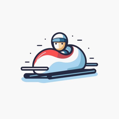 Skiing flat icon. Winter sport. extreme sport. leisure activity.