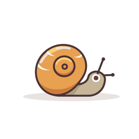 Snail icon. Cartoon illustration of snail vector icon for web de