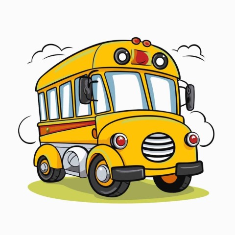 School bus design over white background. vector illustration.&#x