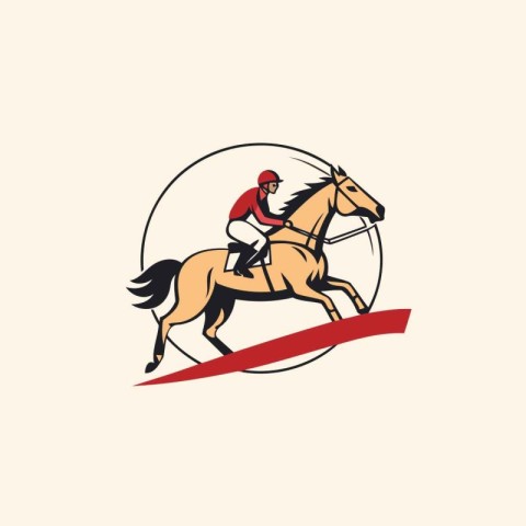 Horse riding club logo design. Equestrian sport logo.