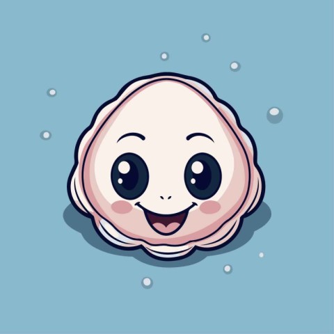 Cute egg cartoon character. Vector illustration of a cute egg.