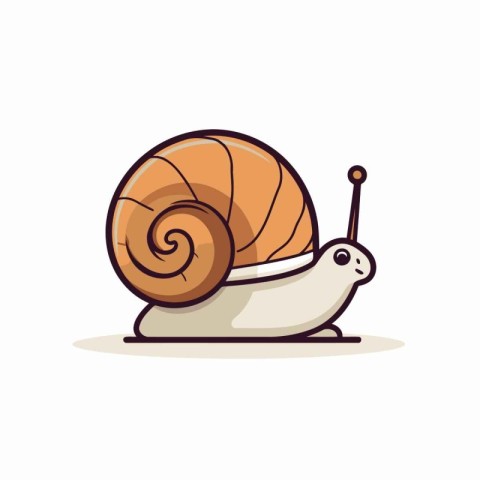 Snail icon. Cartoon illustration of snail vector icon for web de