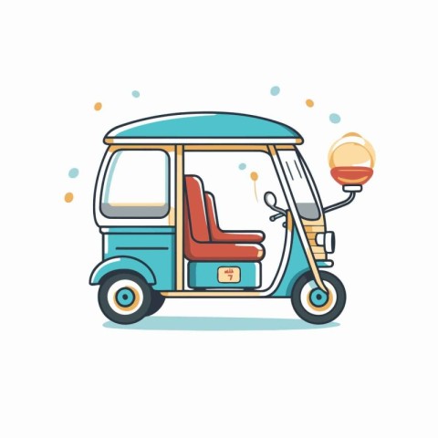 Tuk tuk vector illustration. Tuk tuk tuk icon.