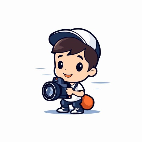 Photographer - Cute Cartoon Vector IllustrationÃ¯Â»Â¿