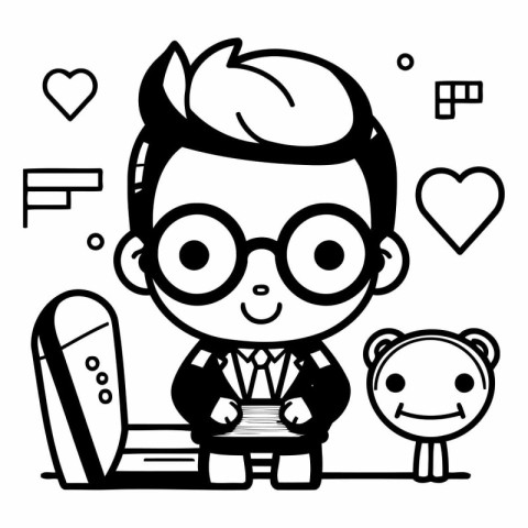 Businessman cartoon character design. vector illustration eps10