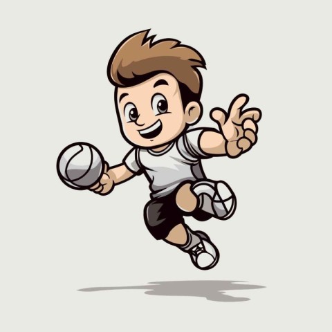 Soccer player cartoon vector illustration. Soccer player. Soccer