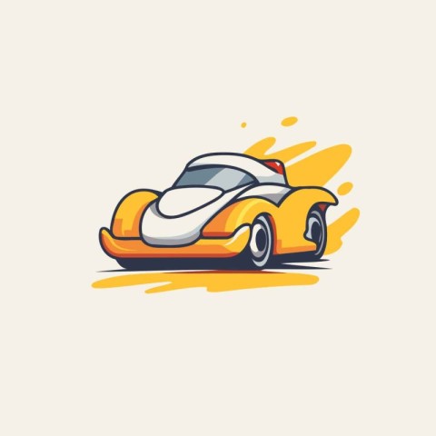 Sport car logo. Vector illustration of sport car logo design tem