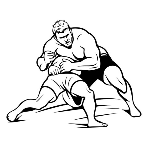 MMA fighter. mma fighter. Mma fighter vector illustration