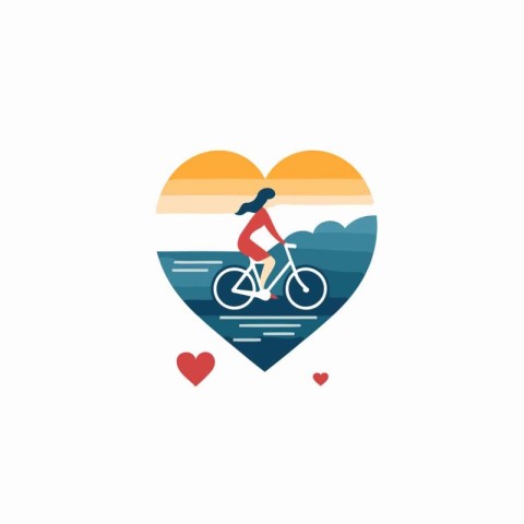 Cycling vector logo design template. Vector illustration. Bike a