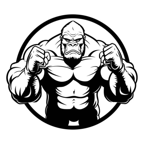 Mascot Illustration of a Mascot Fitness Male Bodybuilder