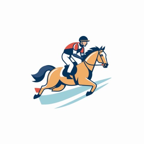 Horse racing. equestrian sport icon. Vector illustration.