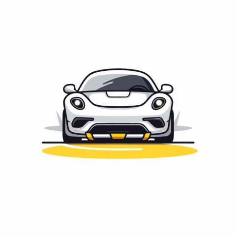 Sport car logo design template. Vector illustration of sport car