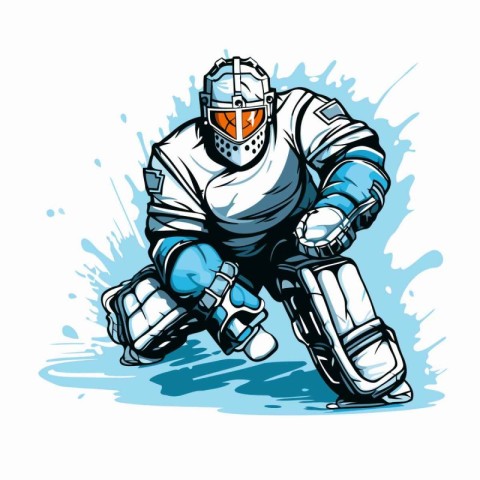 Cricket player in helmet and gloves. vector sport illustration.