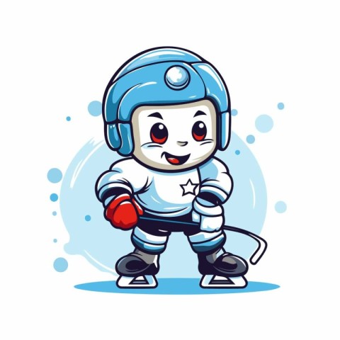 Cute cartoon astronaut. Vector illustration isolated on a white