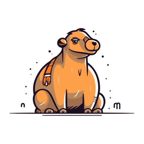 Camel icon. Cartoon illustration of camel vector icon for web de