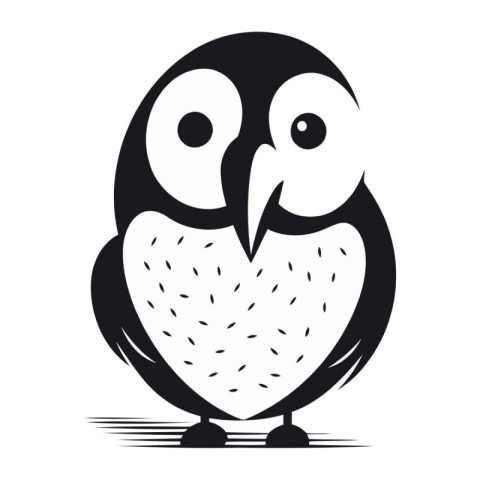 Owl. Vector illustration. Isolated on a white background.