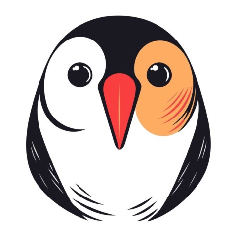 Penguin. Cute cartoon penguin. Vector illustration.