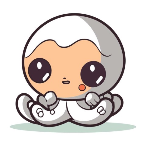 Cute astronaut character cartoon design. Vector illustration. ep