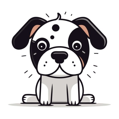 cute dog vector design. vector illustration eps10 graphic.