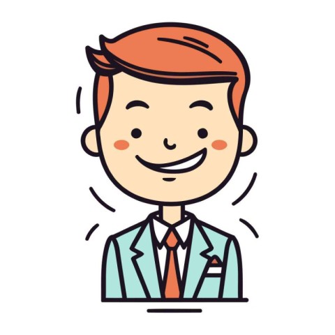 Businessman character design. vector illustration eps 10. Flat s