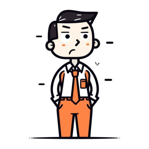 Character illustration design. Businessman male cartoon.eps10.ep