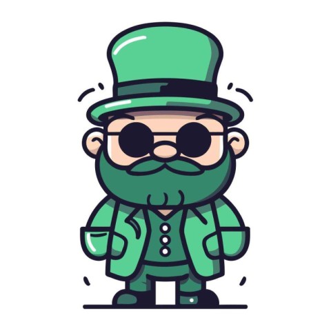 Cartoon Leprechaun Character Mascot Vector Illustration