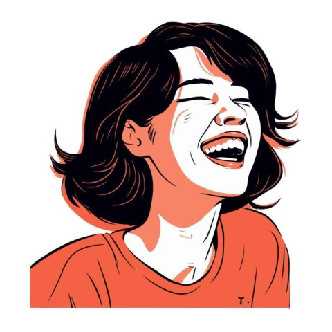 Angry woman screaming. Vector illustration in comic style. Isola