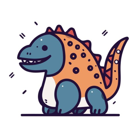 dinosaur cartoon isolated icon design. vector illustration eps10