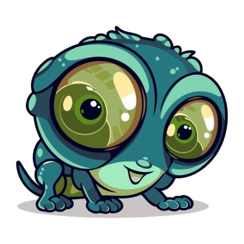 Cute cartoon frog character. Vector illustration isolated on whi