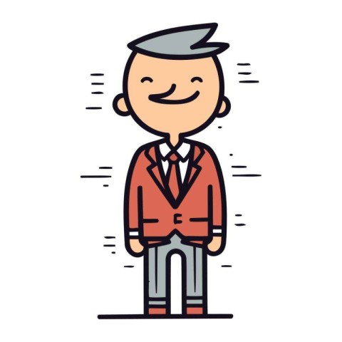 Businessman character design. vector illustration eps 10. Flat s