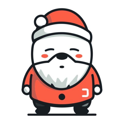 Santa Claus icon. Cartoon Santa Claus vector icon. Santa Claus v