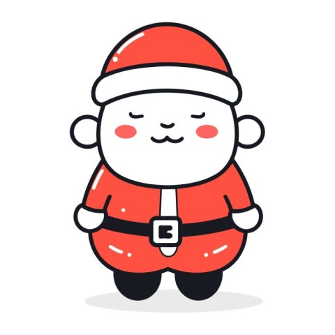 Santa claus character. Merry Christmas and Happy New Year vector