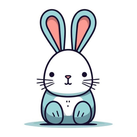 cute rabbit animal isolated icon vector illustration designicon