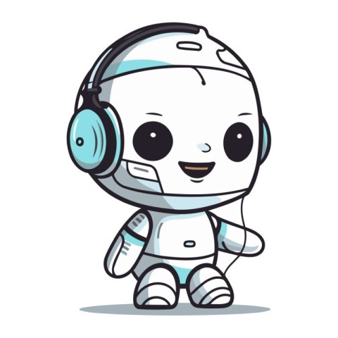 Astronaut character cartoon style vector illustration. Cute cosm