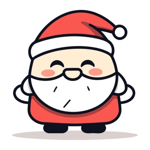 Santa Claus Character Vector. Cartoon Santa Claus Character. Chr