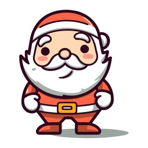 Santa Claus cartoon character vector illustration. Santa Claus c