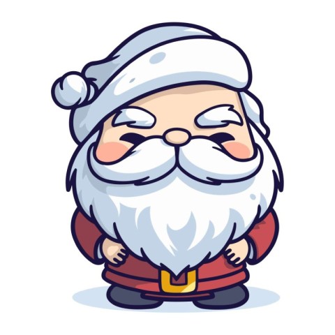 Santa Claus. Vector illustration of a cartoon Santa Claus with a