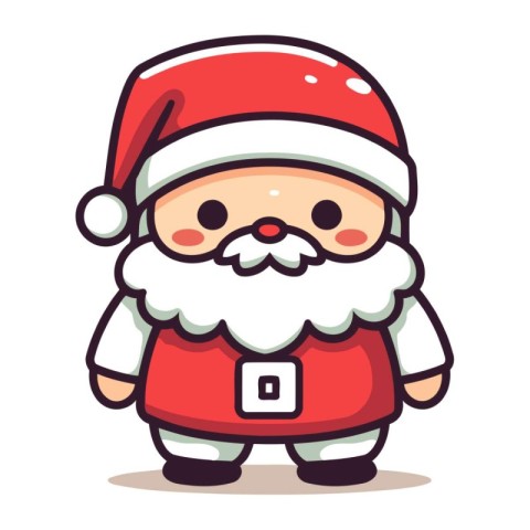 Santa Claus character design. Merry Christmas and Happy New Year