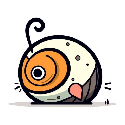 Cute Eye Cartoon Mascot Character Vector Illustration Design.