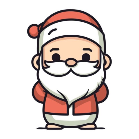 santa claus character vector design. christmas cartoon vector il