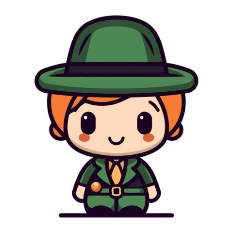 Cute scout boy cartoon vector illustration. Cute scout boy carto