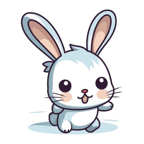 cute rabbit cartoon icon vector illustration design graphic desi