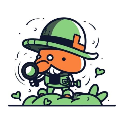 St. Patricks Day. Vector illustration in doodle style