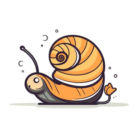 Snail icon. Cartoon illustration of snail vector icon for web de