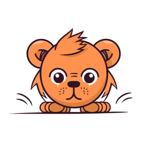 Cute cartoon hamster character. Vector illustration for your des