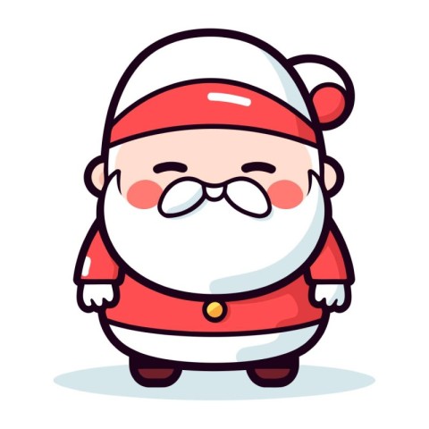 Santa Claus Cartoon Character Vector Illustration. Santa Claus C