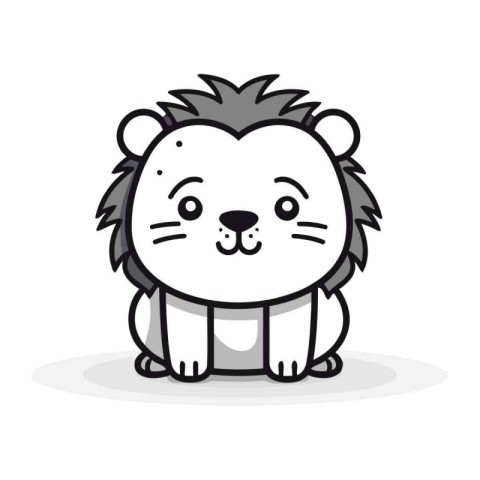 Cute hedgehog icon. Animal cartoon concept. Vector illustration.