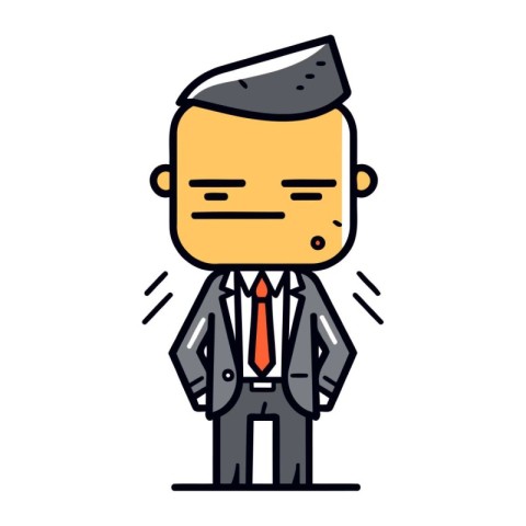 Character illustration design. Businessman. cartoon. vector.eps1