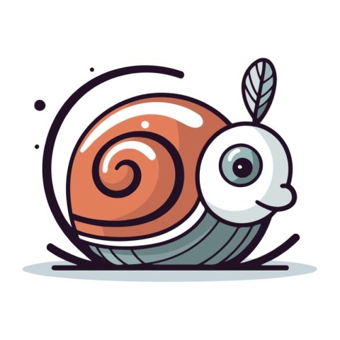 Snail cartoon icon. Animal cute and creature theme. Colorful des