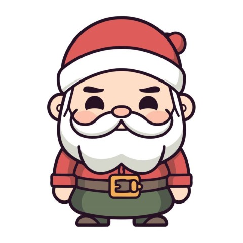 santa claus christmas cartoon vector illustration graphic design
